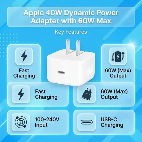 Apple 40W Adaptor (2 Pin) - photo 3